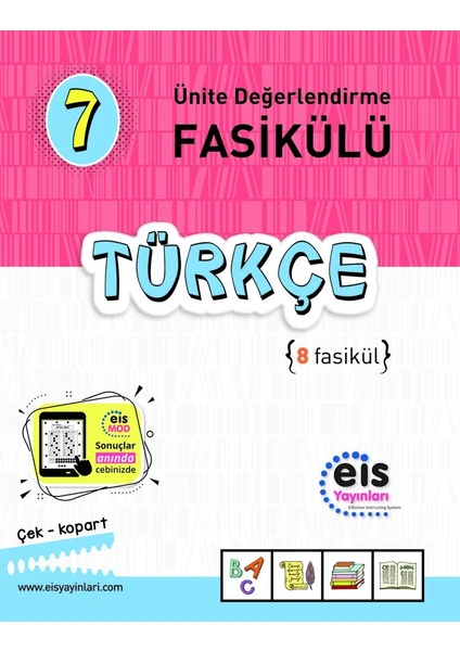 Eis Yayınları 7.Sınıf Türkçe Ünite Değerlendirme Fasikülü