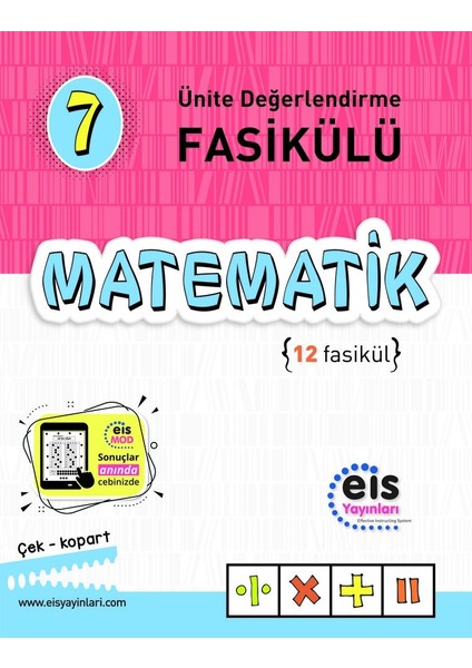 Eis Yayınları 7.Sınıf Matematik Ünite Değerlendirme Fasikülü