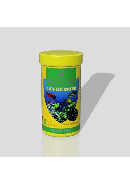 Cichlid Green Medium Çiklit Balığı Yemi 250 ml 75 gr