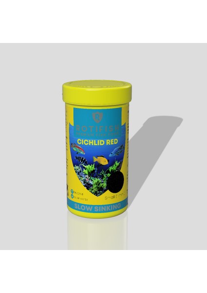 Cichlid Red Small Batan Çiklit Balığı Yemi 250 ml 130 gr