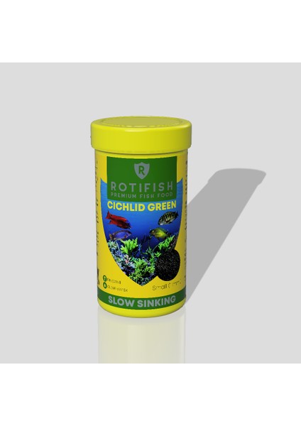 Cichlid Green Small Batan Çiklit Balığı Yemi 250 ml 120 gr