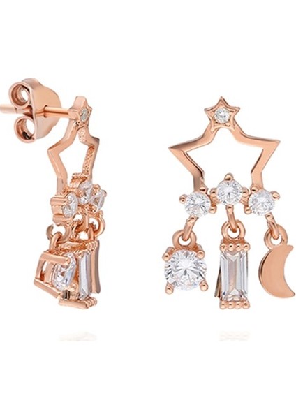 925 Ayar Yıldız Kadın Gümüş Küpe