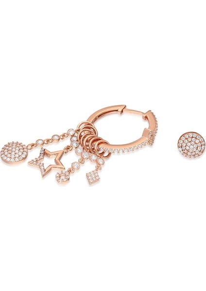 925 Ayar Yıldız Şans Küpe Kadın Gümüş Küpe