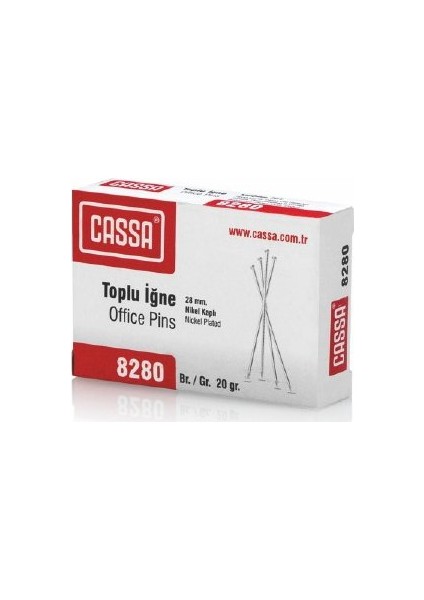 8280 Toplu Iğne 20 gr 28 mm