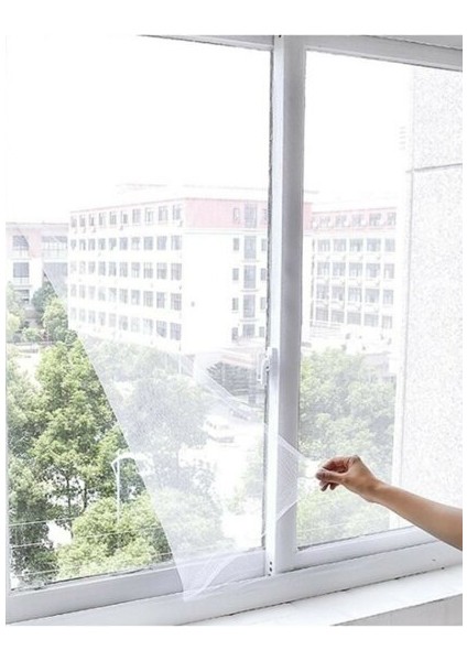 Etrd Hazır Pencere Sinekliği, Yapışkanlı Sineklik 75*125CM Sinek Perdesi