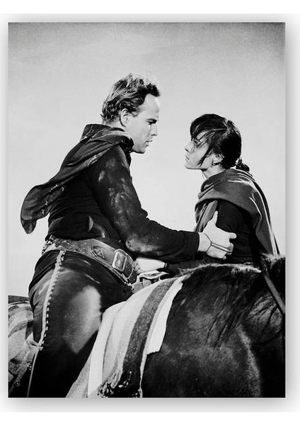 Ahşap Tablo Marlon Brando Aşk ve İntikam Sahnesi