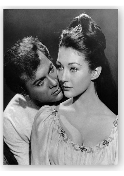 Ahşap Tablo Taras Bulba Tony Curtis Christine Kaufmann
