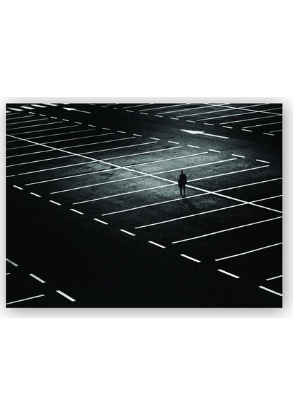 Ahşap Tablo Boş Park Alanı