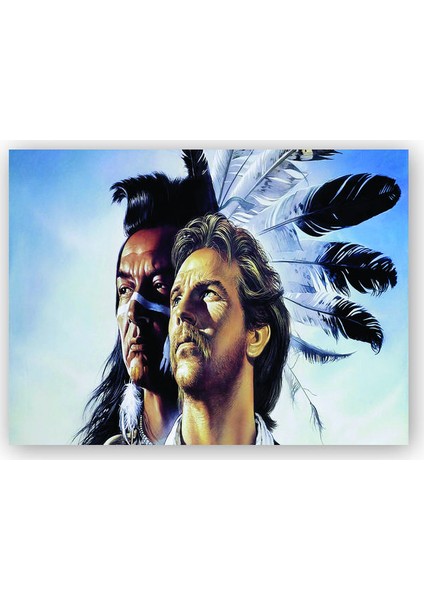 Ahşap Tablo Dances with the Wolves