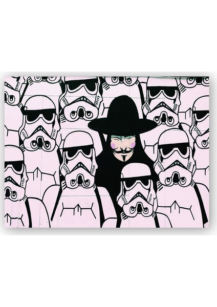 Ahşap Tablo Ahşap Tablo V for Vendetta Star Wars