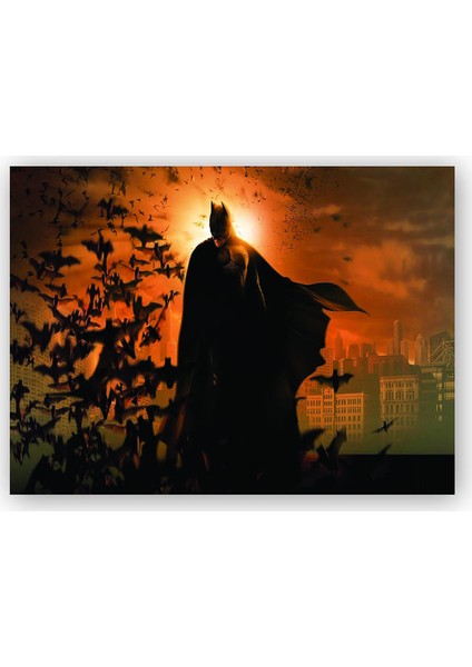 Ahşap Tablo Yarasalar Batman