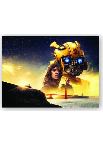 Ahşap Tablo Bumblebee, Hailee Steinfeld ve John Cena