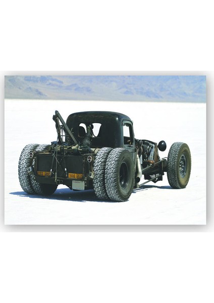 Ahşap Tablo Rat Rod Görseli