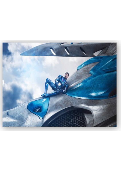 Ahşap Tablo Mavi Ranger Billy Cranston Görseli