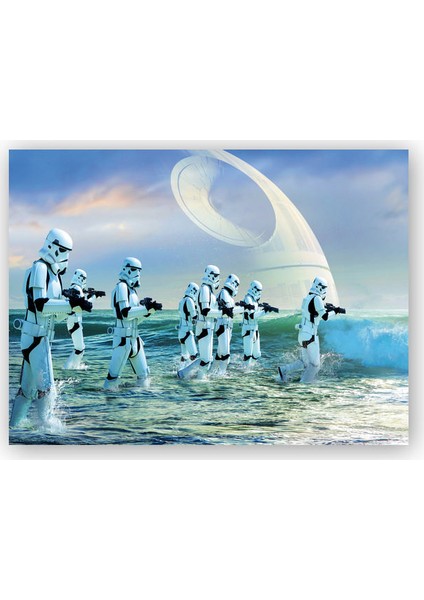 Ahşap Tablo Star Wars Rogue One Stormtroopers