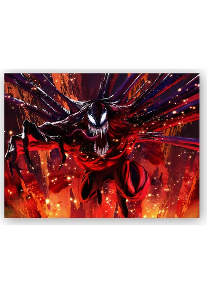 Ahşap Tablo Venom Key Art
