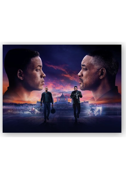 Ahşap Tablo Gemini Man Will Smith Two Faces