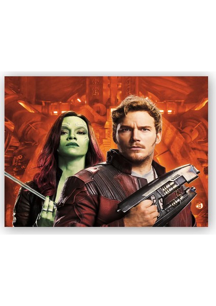 Ahşap Tablo Guardians of The Galaxy Vol 2 Peter Quill Star Lord