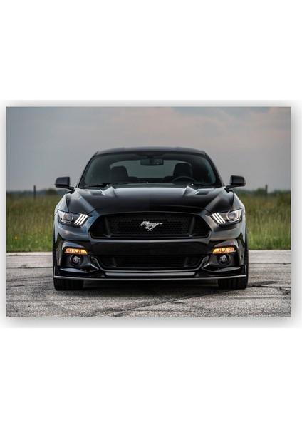 Ahşap Tablo Ford Mustang Hennessey Anniversary Edition