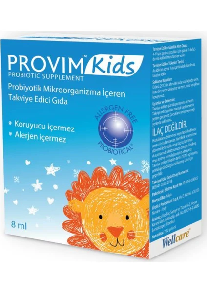 Provim Kids Probiyotik Damla 8 ml