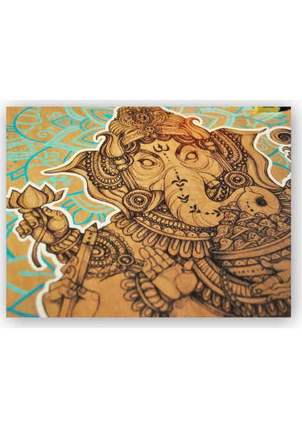 Ahşap Tablo Lord Ganesha Lord Vinayaka