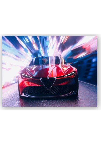 Ahşap Tablo Alfa Romeo Zagato