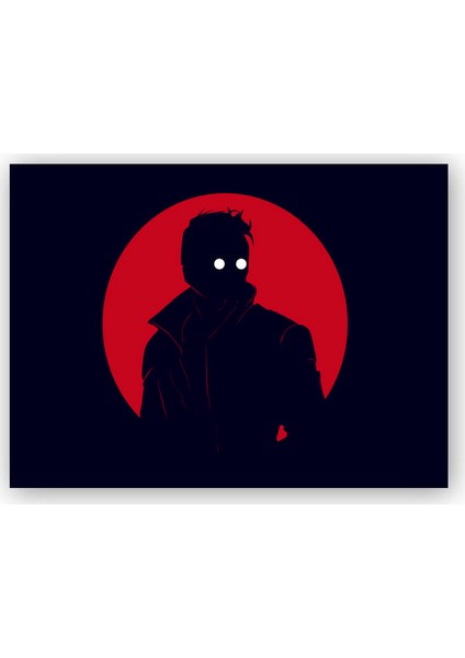 Ahşap Tablo Star Lord Marvel Süper Kahraman Minimal Art