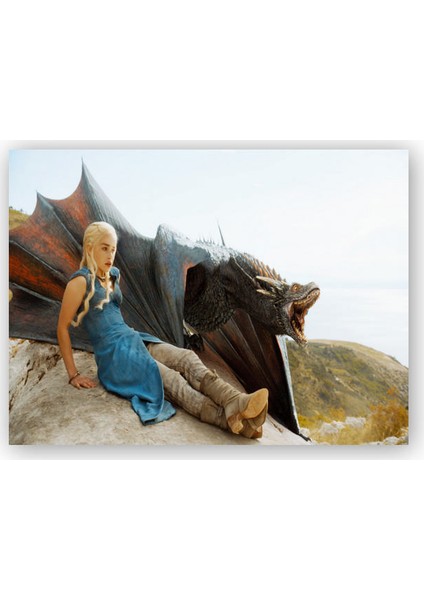 Ahşap Tablo Game of Thrones Daenerys Targaryen