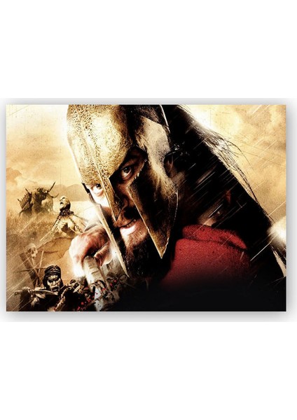 Ahşap Tablo 300 Spartalı Sahneler