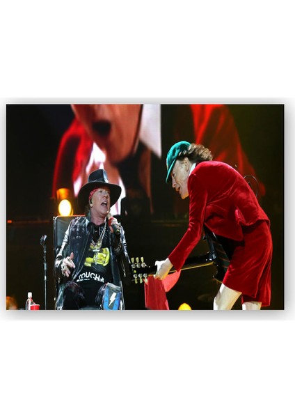 Ahşap Tablo ACDC Angus ve Malcolm Yaşlı Kurtlar