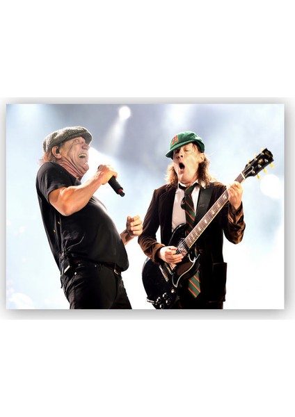 Ahşap Tablo ACDC Angus ve Malcolm