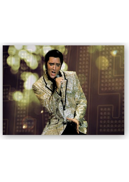 Ahşap Tablo Elvis Presley