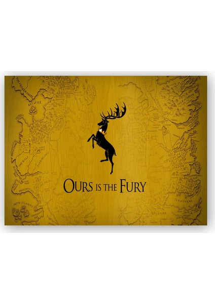 Ahşap Tablo Game of Thrones Baratheons