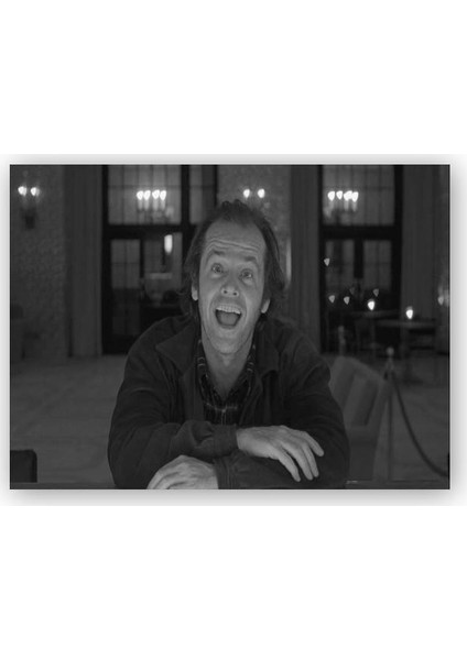 Ahşap Tablo The Shining Jack Nicholson Gülüyor