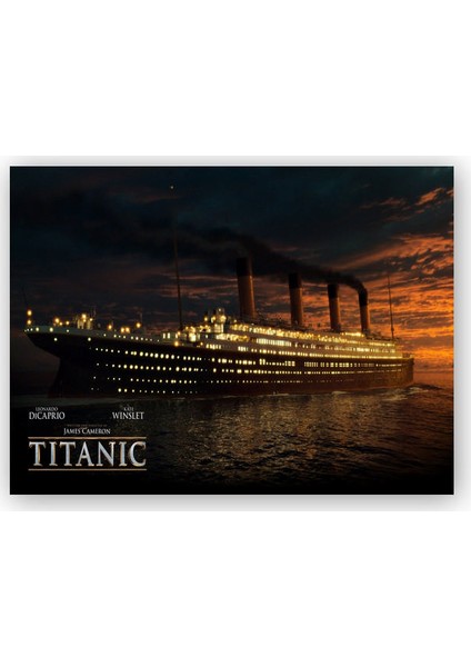 Ahşap Tablo Titanic Film Afişi