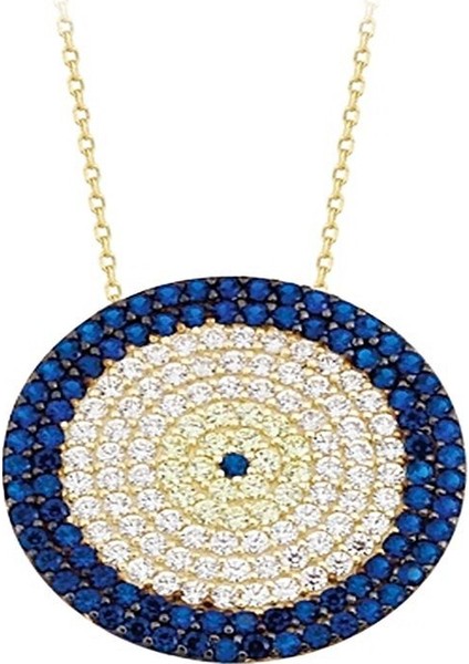 Nazar Boncuk Altın Kolye Sosyete 14K Gold