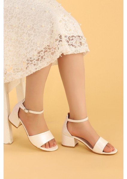 Sheila Cilt Günlük Kız Çocuk 4 Cm Topuklu Sandalet Abiye Ayakkabı fiyatları