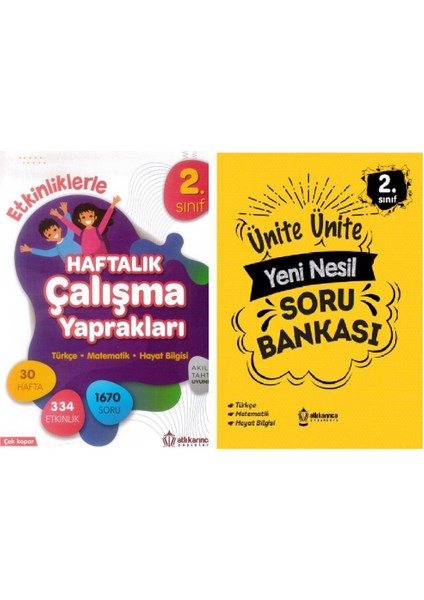 2. Sınıf Tüm Dersler Soru Bankası + Etkinlik 2 Kitap