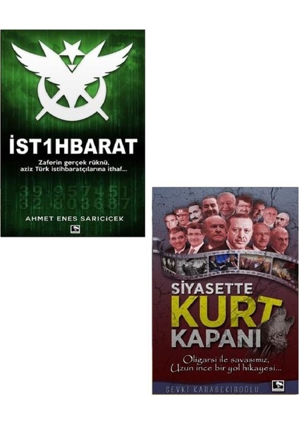 İst1Hbarat + Siyasette Kurt Kapanı Set 2 Kitap - Ahmet Enes Sarıçiçek - Şevki Karabekiroğlu