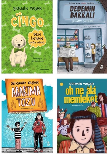 Şermin Yaşar Dedemin Bakkalı Cingo Abartma Tozu Oh Ala Memleket Set 4 Kitap - Şermin Yaşar