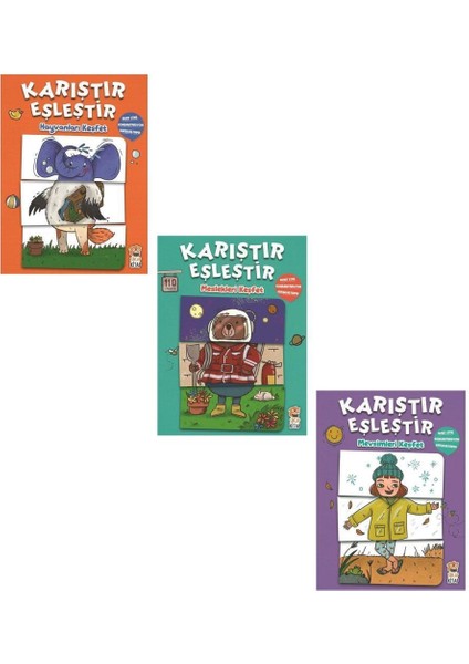 Sincap Kitap Karıştır Eşleştir Seti 3 Kitap