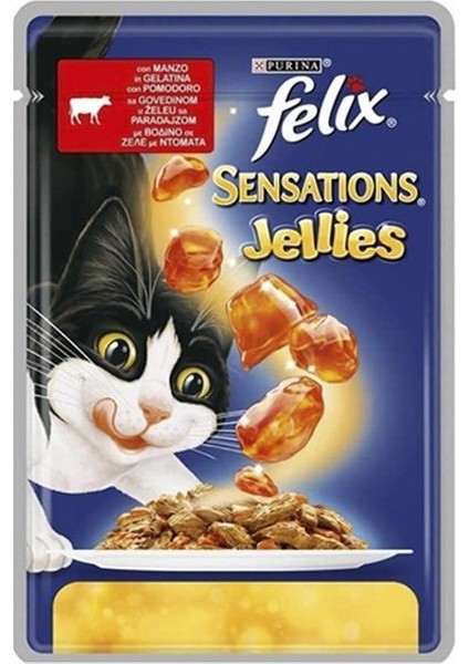 Sığır Etli Domatesli Yaş Kedi Maması 85 gr x 6 Adet