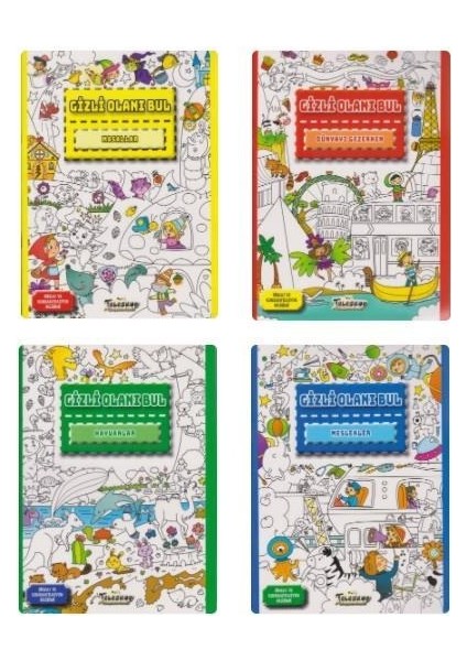Teleskop Gizli Olanı Bul Seti 4 Kitap