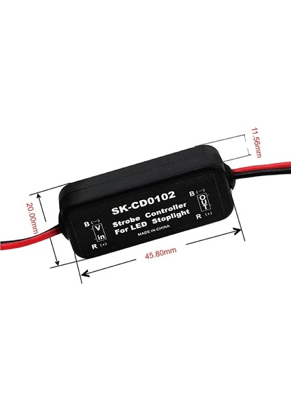 Stop Fren Çakar Modül LED Ampul Uyumlu 12V Özel Üretim 4 Kez F1 Çakar 4 Kez Yavaş