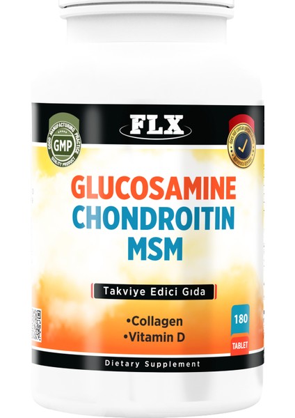 Glucosamine Chondroitin Msm Collagen Vitamin D 180 Tablet x 3 Kutu 540 Tablet