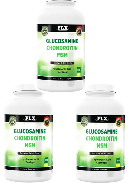 Glucosamine Chondroitin Msm 300 Tablet x 3 Kutu 900 Tablet