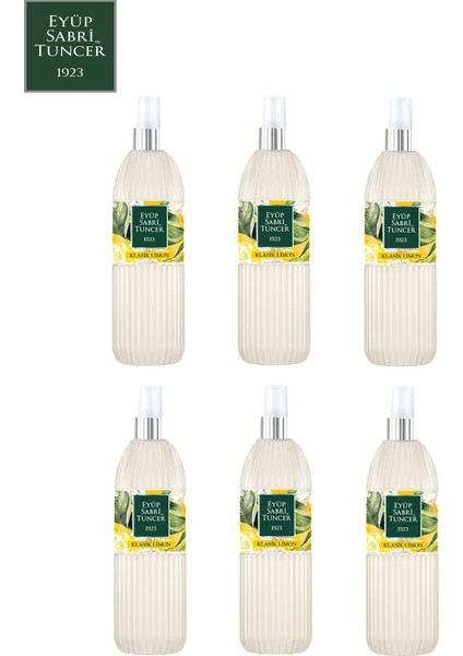 Limon Kolonyası | 150 ml Sprey ( Pvc Şişe - 80 Derece ) x 6 Adet