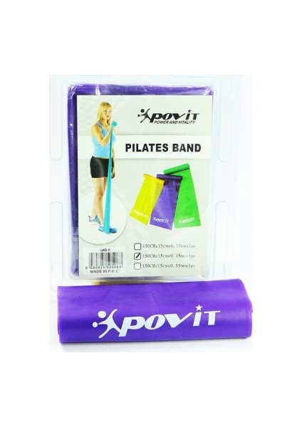 Pilates Bandı (150 x 15 x 0,45MM)-MOR