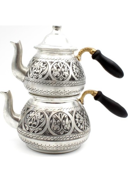 Bakır El Işleme Sedef Klup Çaydanlık