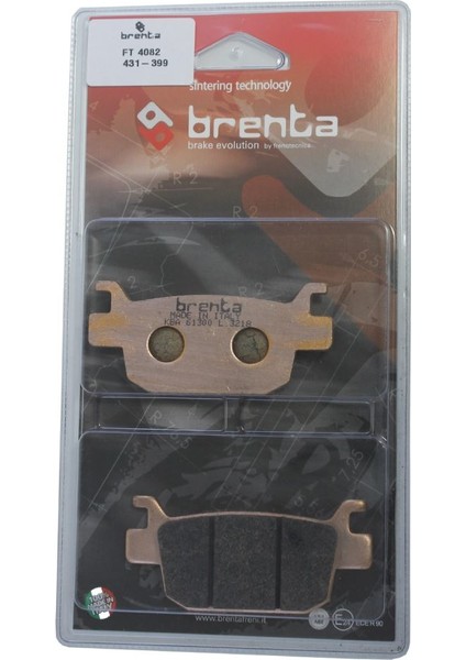 Honda Nss 250 Forza Disk Brenta Sinter Metal Arka Fren Balata 2005 - 2013